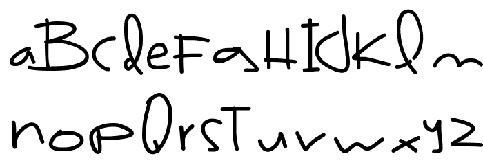 BrazilFood3 Font LOWERCASE