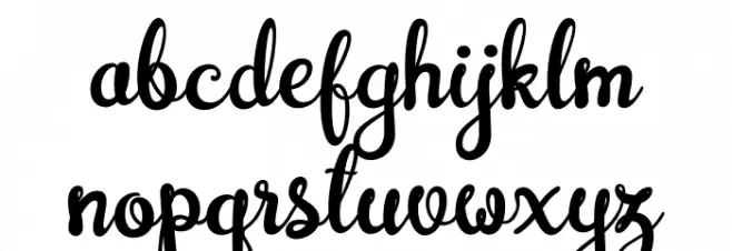 BrazilianScriptFill Schriftart Kleinbuchstaben