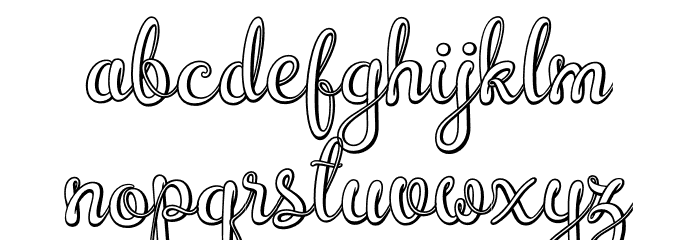 BrazilianScript Font LOWERCASE