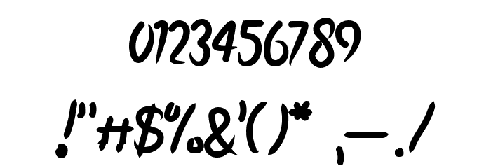 Brazillian Font OTHER CHARS