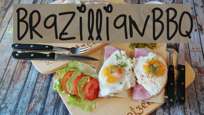 BrazillianBbq Font examples