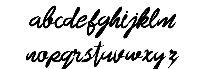 Brazillian Font LOWERCASE