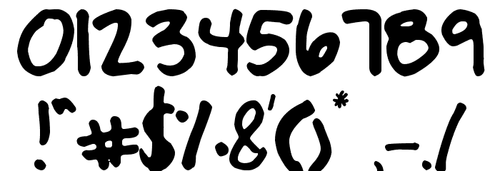 BreNoelle Font OTHER CHARS