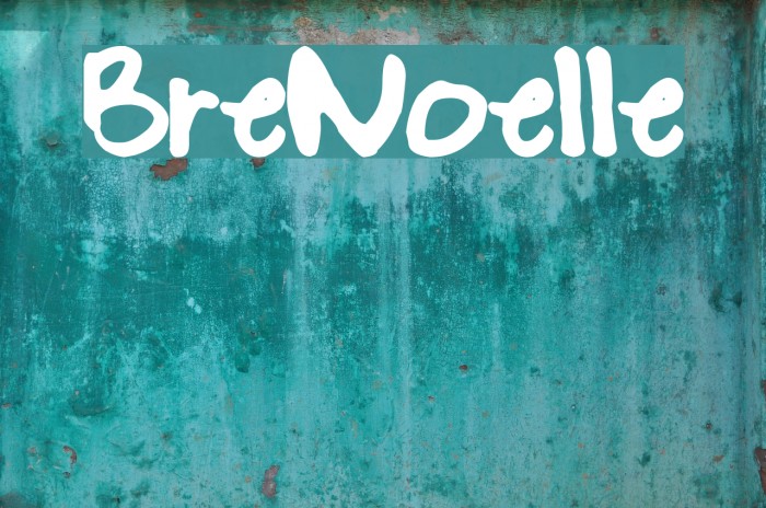 BreNoelle Font examples