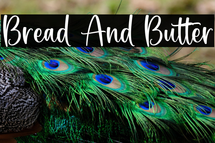 Bread And Butter خط examples
