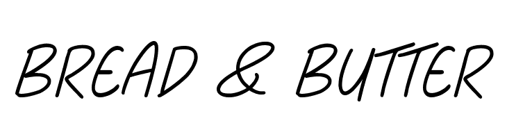 Bread & Butter  免费字体下载