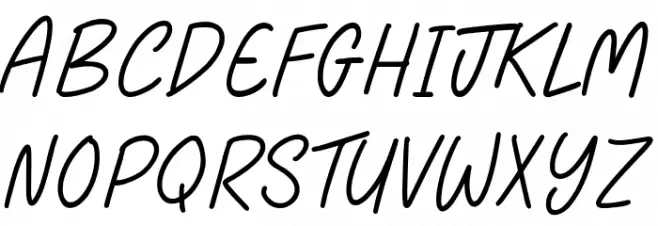 Bread & Butter Schriftart Kleinbuchstaben