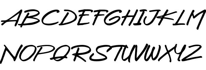 Bread Day Font UPPERCASE