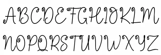 Bread Handmade フォント 大文字