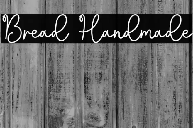 Bread Handmade Font examples