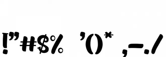 Bread Story Font OTHER CHARS