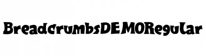 Breadcrumbs DEMO Regular  les polices de caractères gratuit tlcharger