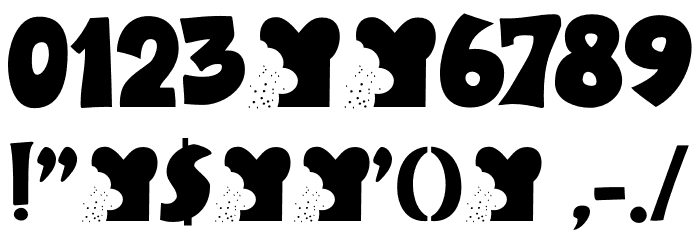 Breadcrumbs DEMO Regular Font OTHER CHARS