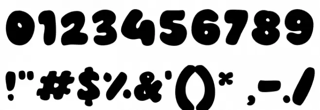 Breadcumz Шрифта ДРУГИЕ символов