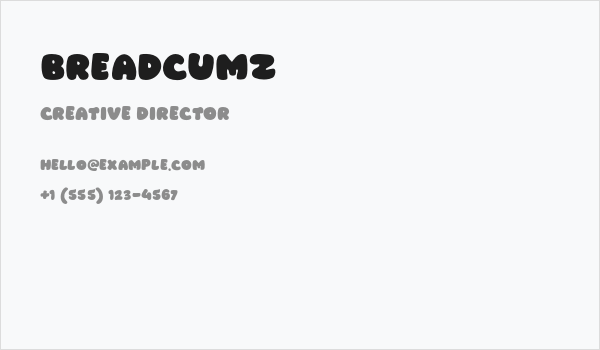 Breadcumz Business Card