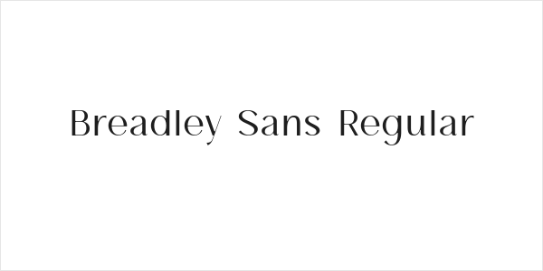 Breadley Sans Regular Logo