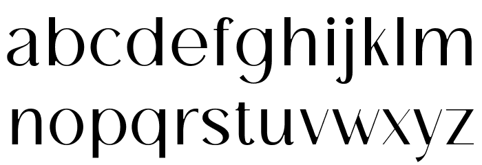 Breadley Sans Regular Font LOWERCASE