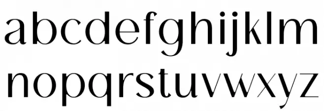 Breadley Sans Regular Caratteri MINUSCOLO