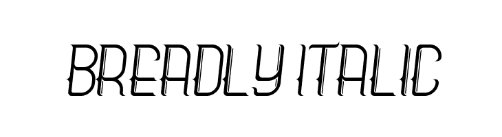 Breadly Italic  免费字体下载