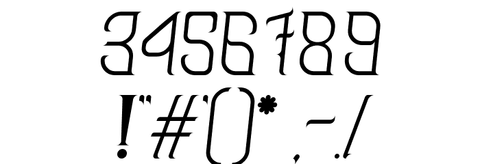 Breadly Italic Font OTHER CHARS