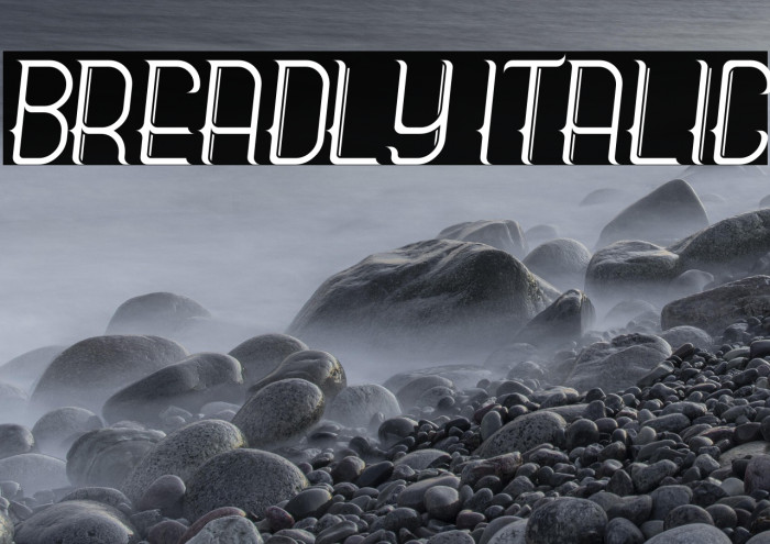 Breadly Italic Example 1