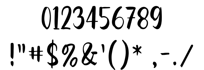 Breadness Font OTHER CHARS