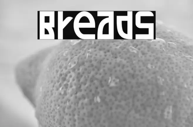 Breads Font examples