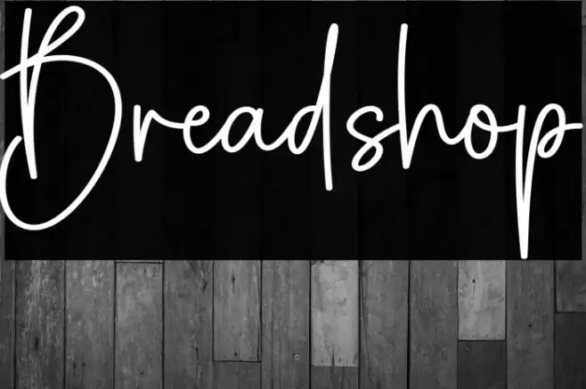 Breadshop Font examples