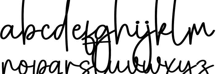 Breadshop Font LOWERCASE
