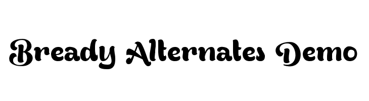 Bready Alternates Demo  免费字体下载