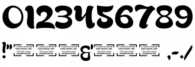 Bready Alternates Demo Font OTHER CHARS