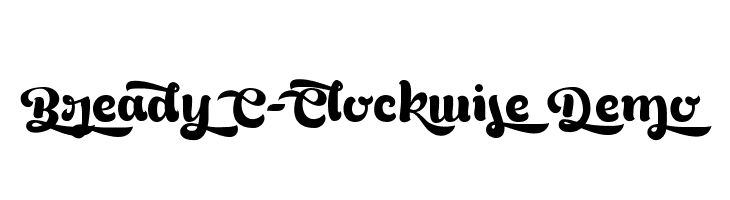 Bready C-Clockwise Demo  font caratteri gratis