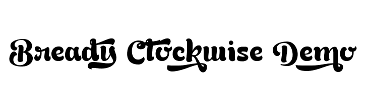 Bready Clockwise Demo  免费字体下载