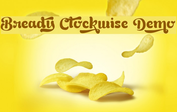 Bready Clockwise Demo Font examples