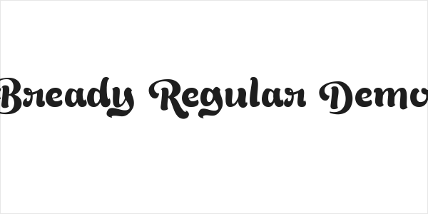 Bready Regular Demo Logo