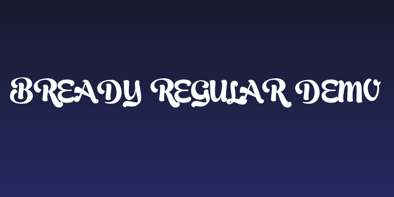 Bready Regular Demo Social Header