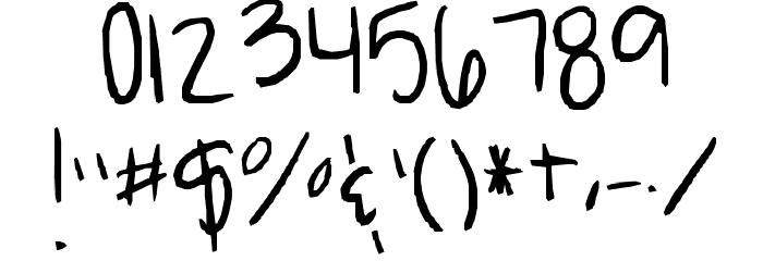 Breah's ahhh-mazingg handwritten font!! XD Font OTHER CHARS