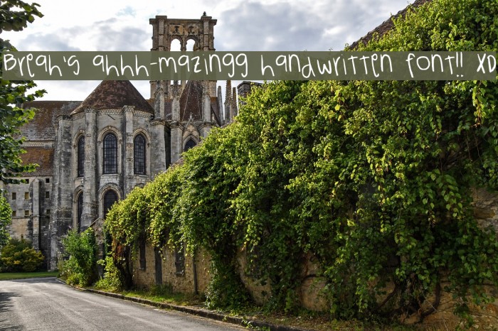Breah's ahhh-mazingg handwritten font!! XD Font examples