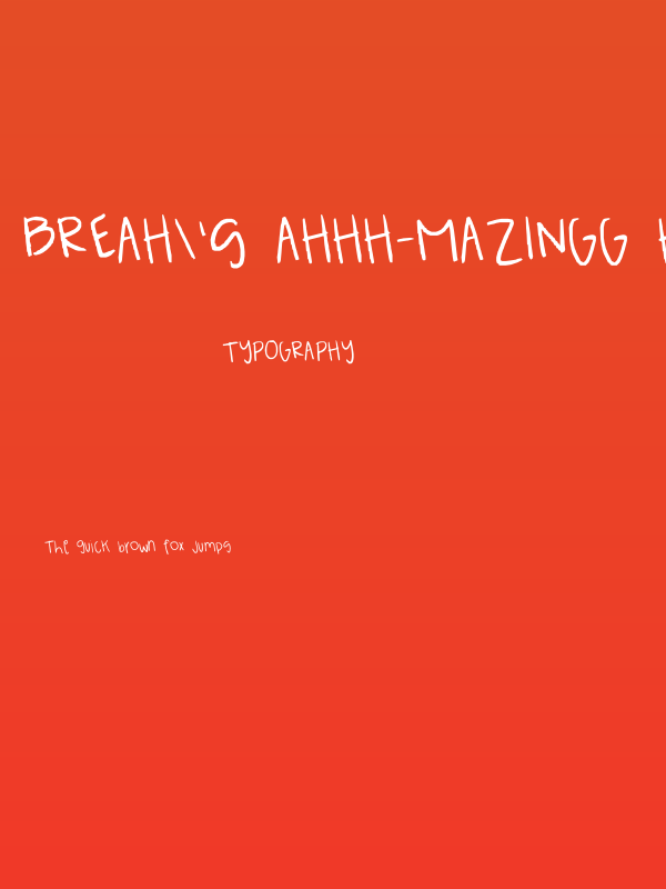 Breah's ahhh-mazingg handwritten font!! XD Poster