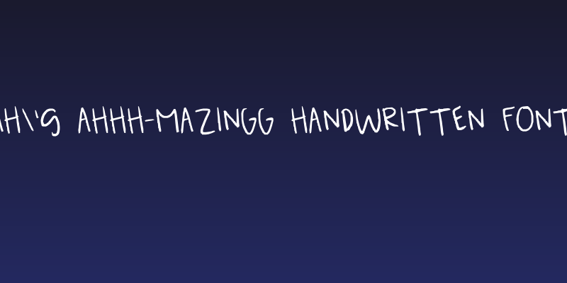 Breah's ahhh-mazingg handwritten font!! XD Social Header