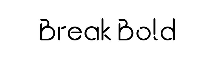 Break Bold  नि: शुल्क फ़ॉन्ट्स डाउनलोड