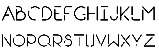 Break Bold Schriftart Groß