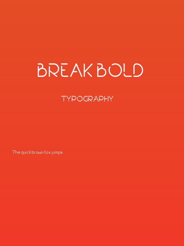 Break Bold Poster