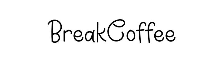 Break Coffee  フリーフォントのダウンロード