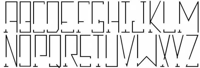 Break Down Schriftart Groß