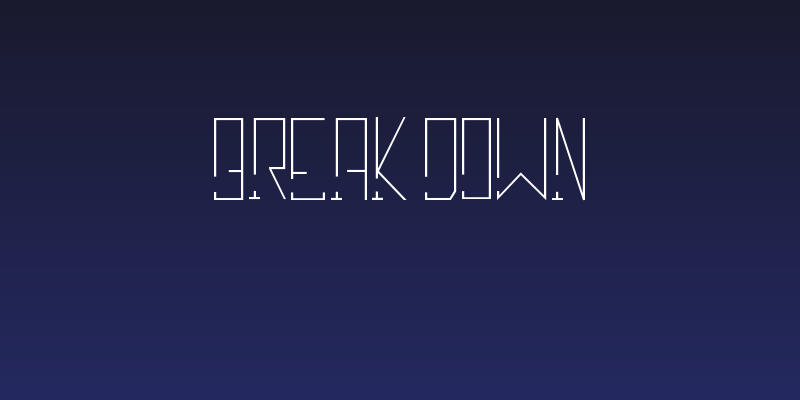 Break Down Social Header