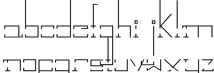 Break Down Font LOWERCASE