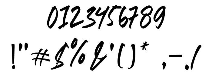 Break Dust Font OTHER CHARS