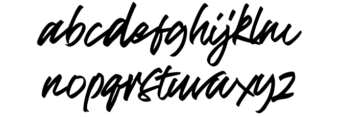 Break Dust Font LOWERCASE