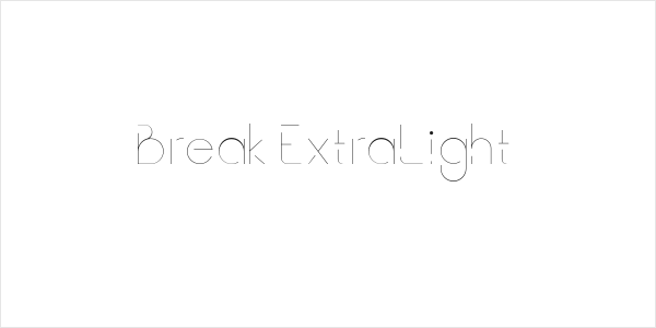 Break ExtraLight Logo